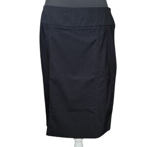 Black mac & jac sexy form fitting pencil skirt with side slit in front Size 14